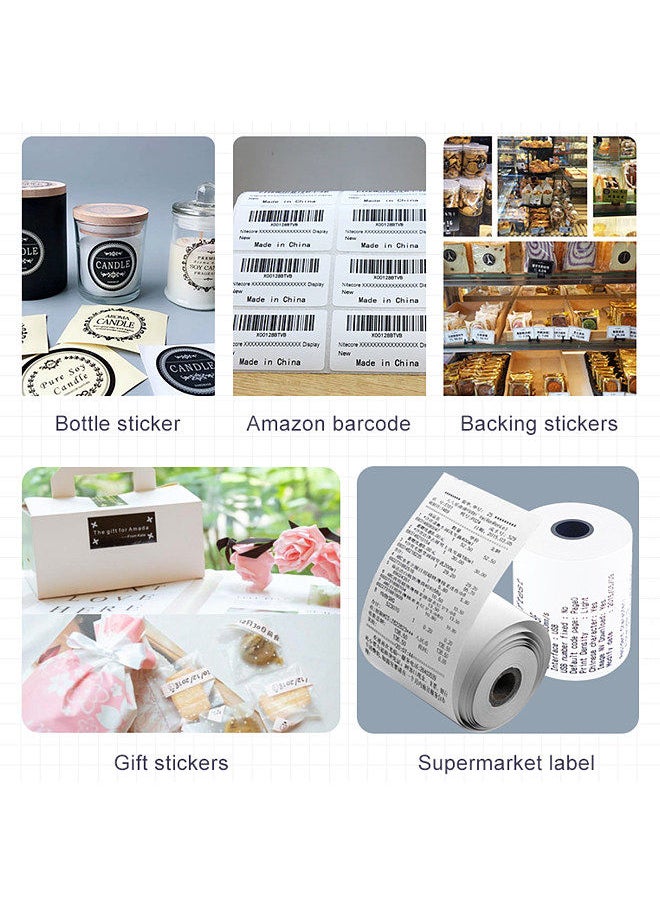 Generic P50 Label Maker Machine Pocket Labeler Portable Thermal Sticker Printer for Organizing Adhesive Tag DIY Date Journal Study Stickers 20-57mm label Width Support Wireless BT Connect  - Image 4