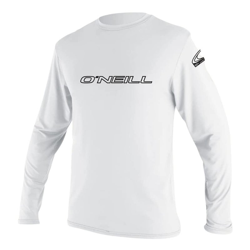 O'Neill Wetsuits Youth Basic Skins UPF 50+ Long Sleeve Sun Shirt, White, 14 - Image 1