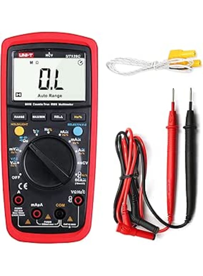 UNI-T UT136C Digital Multimeter Auto Range True RMS Meter Handheld r 6000 Count Voltmeter Temperature Test