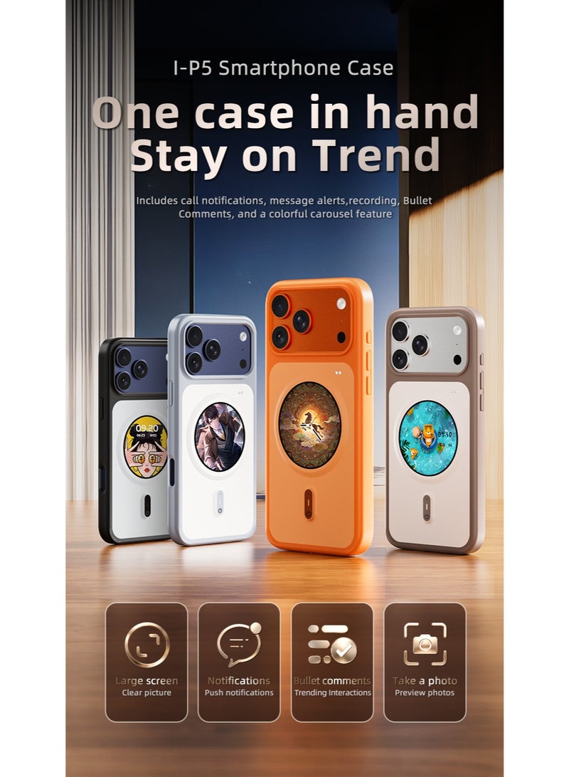 iPhone 17 Pro Max Case, Smart Phone Cover With Interactive LED Display Screen, APP Control Custom Wallpaper, Bluetooth 5.0 Protective Case, Shockproof Phone Accessories For Men Women Office Travel Daily Use - Image 5