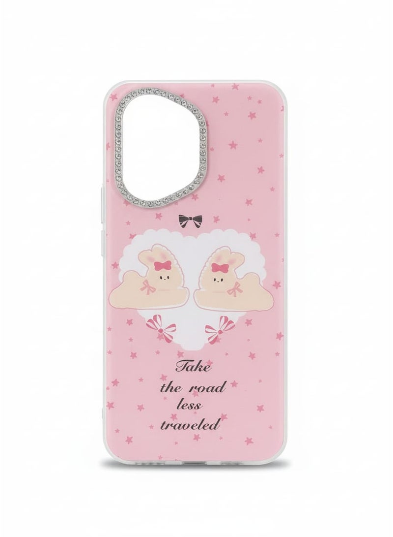 غطاء فاخر بتصميم سحابة الحلوى لهاتف Honor 400 - Image 1