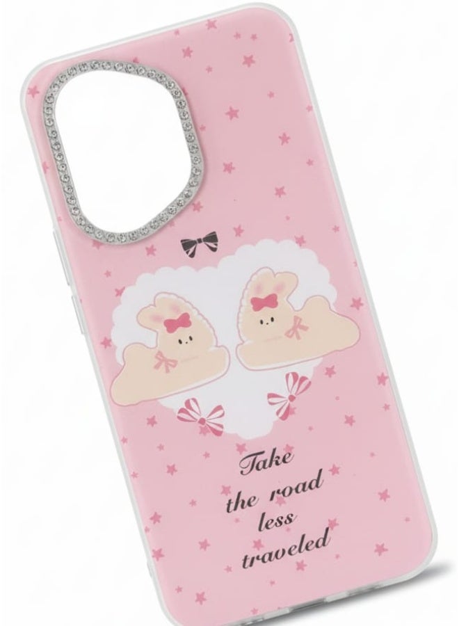 غطاء فاخر بتصميم سحابة الحلوى لهاتف Honor 400 - Image 3