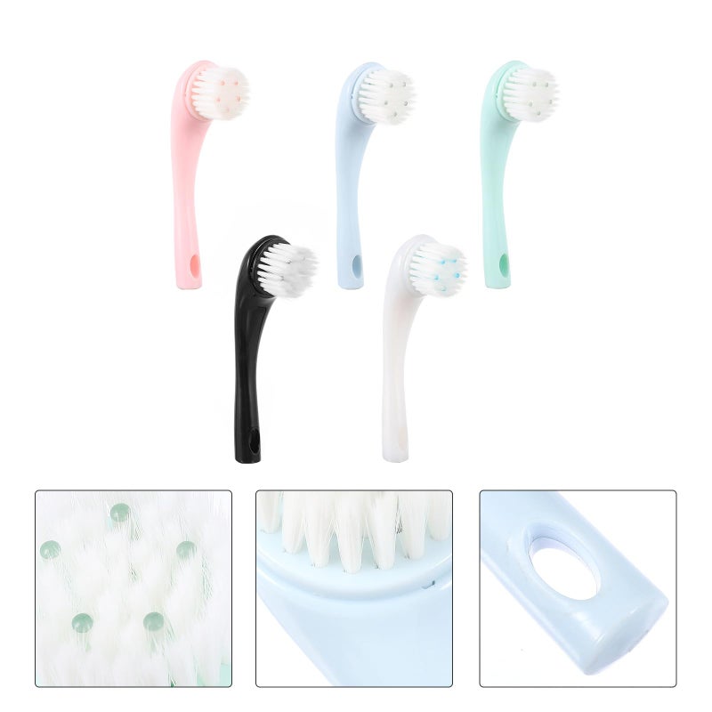 5pcs Facial Cleansing Brushes Soft Skin Friendly Portable For Blackhead Removal - Image 4