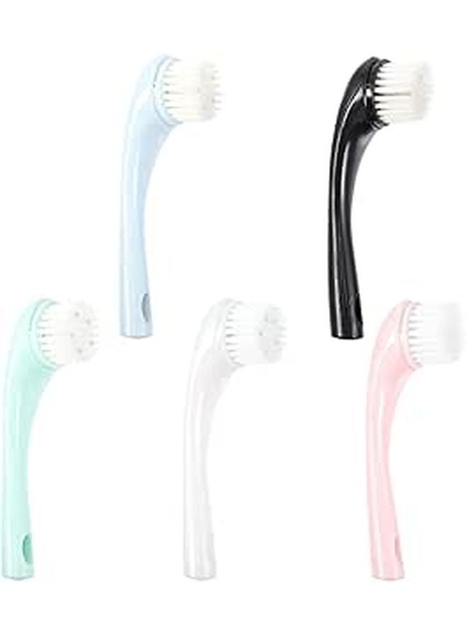 5pcs Facial Cleansing Brushes Soft Skin Friendly Portable For Blackhead Removal - Image 1