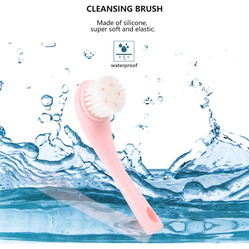 5pcs Facial Cleansing Brushes Soft Skin Friendly Portable For Blackhead Removal - Image 3