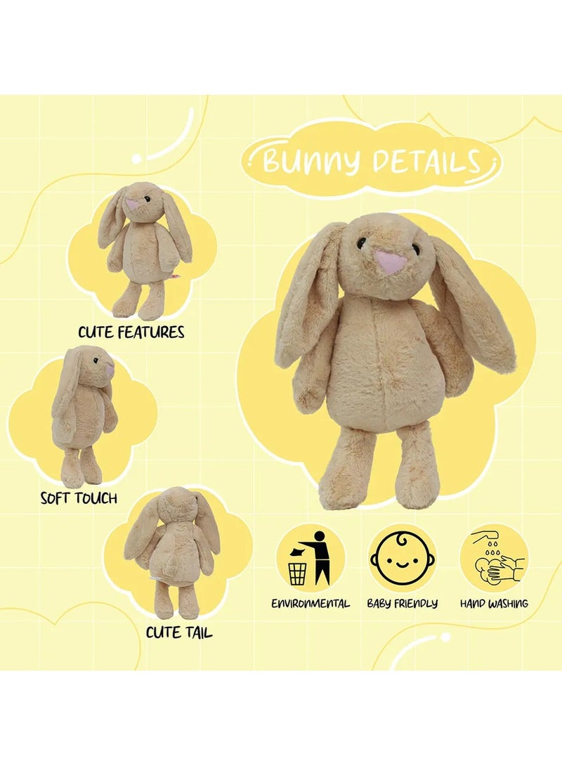 Vitacelli Toto Toys Cuddly Brown Bunny – 33 cm Ultra-Soft Plush Toy for Kids & Babies | Perfect Gift for Snuggles, Birthdays & Nursery Decor - Image 5