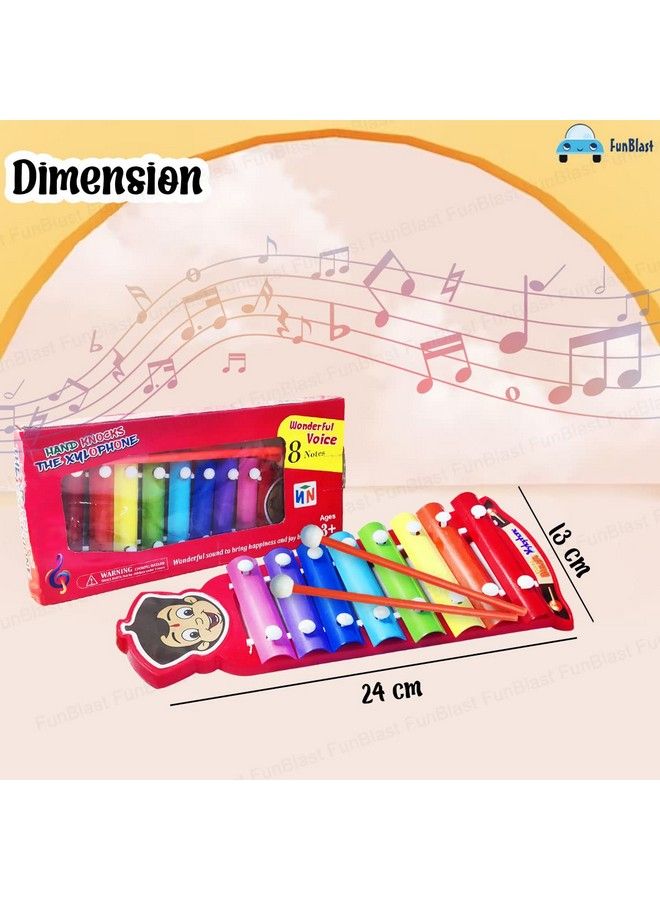 FunBlast Cute Xylophone With 2 Sticks Wooden Toy For Kids Hand Knock Pianomusical Toys For Babiesboysgirls - Image 3