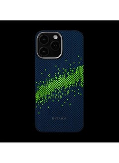 PITAKA iPhone 16 Pro MagSafe Case StarPeak Luminous Cover / Ultra Slim / Woven Touch / Raised Camera Lip / Drop and Damage Protecting Back Cover - Milky Way Galaxy  - Image 4