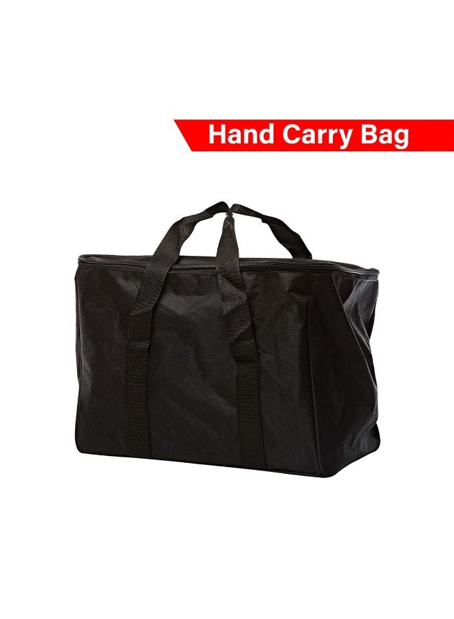 Roca Heavy Duty 12V Double Cylinder Air Compressor 150 PSI Portable Tyre Inflator Pump with Pressure Gauge, Battery Clip Connection, 5m Rubber Air Hose, for Car SUV 4x4 Pickup Motorcycle Bicycle and Sports Inflatables - Image 4