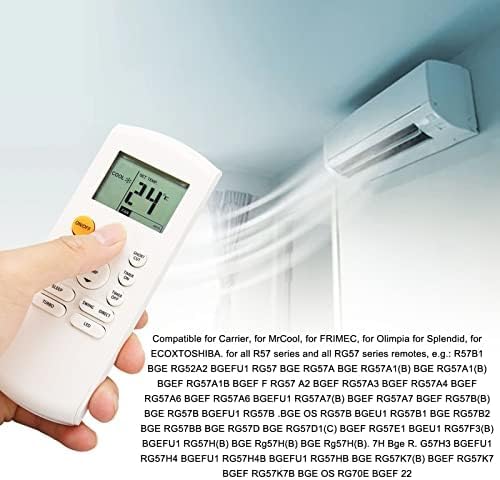 KUIDAMOS جهاز تحكم عن بعد مكيف هواء عالمي بديل لسلسلة R57 و RG57 - Image 4