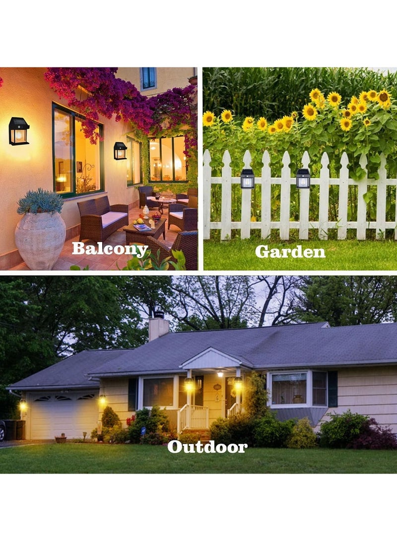 فانوس حائط بمستشعر حركة يعمل بالطاقة الشمسية للإضاءة الخارجية مقاوم للطقس 3 أوضاع تعديل ضوء الجدار الشمسي لحديقة الفيلا والفناء والمسار - BK-888 - Image 3