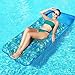 FindUWill Oversized Pool Floats 72 X 37 Extra Large Fabric Covered Pool Float Raft for Adults Inflatable Pool Floaties Lounger with Headrest UltraComfort Cooling Floating Mat XL Monstera Green - Image 3