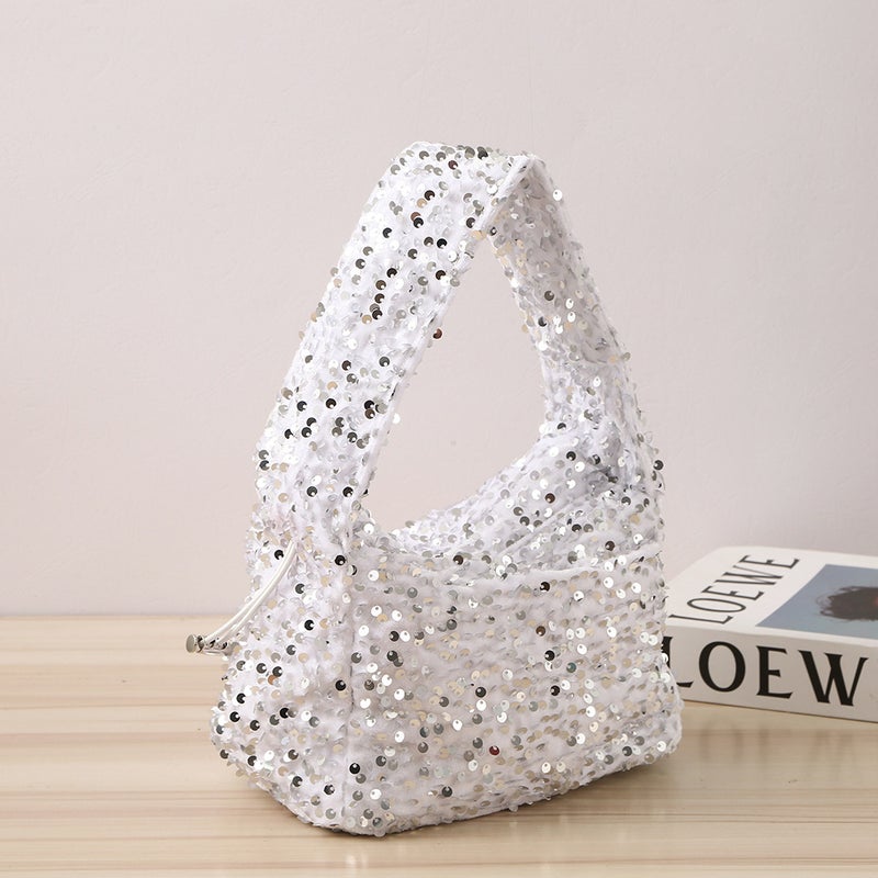 Trendy And Fashionable Sequin Handbags For Women, Fashionable High-End Sequin Evening Bags, Versatile Chain Shoulder Crossbody Bags - Image 3