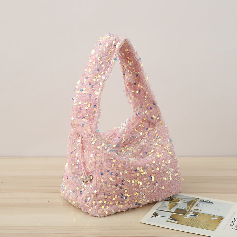 Trendy And Fashionable Sequin Handbags For Women, Fashionable High-End Sequin Evening Bags, Versatile Chain Shoulder Crossbody Bags - Image 5