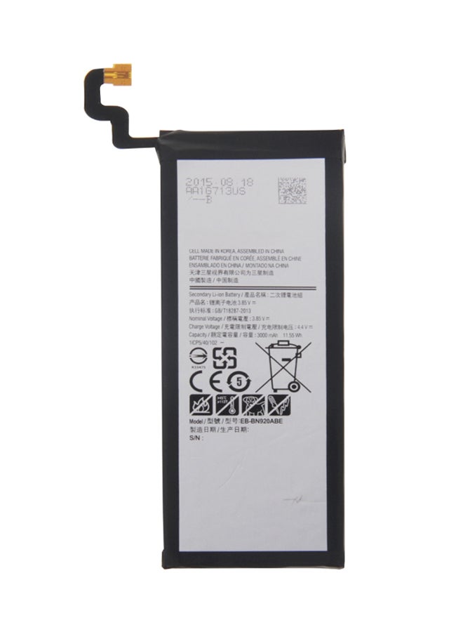 ELTRAZONE Rechargeable Li-Ion Battery for Samsung Galaxy Note 5 – High-Capacity Internal Replacement Battery | Compatible with Galaxy Note 5 SM-N920 Series | Safe & Durable Power – Black/Silver - Image 1