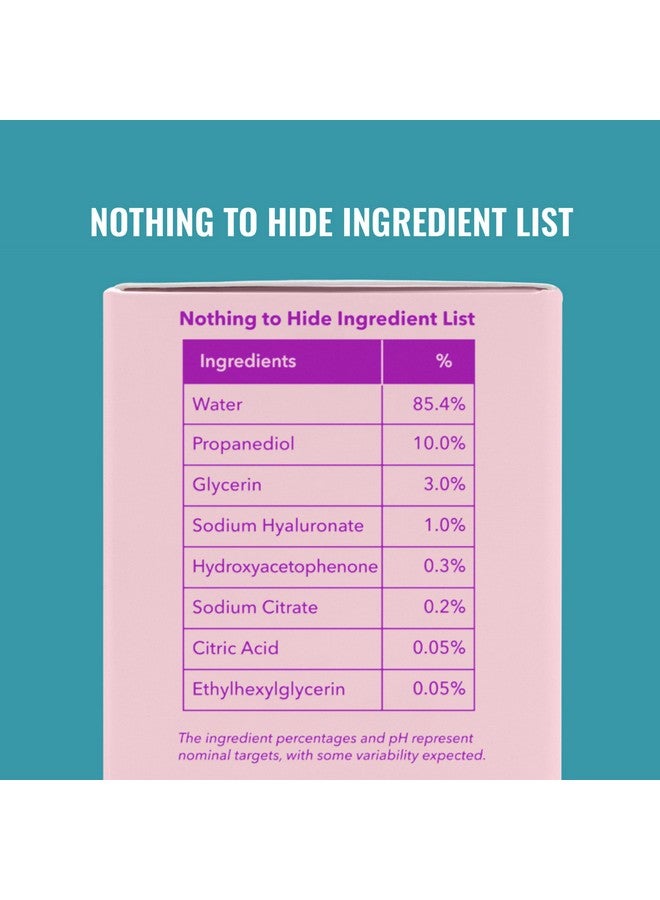 سيروم حمض الهيالورونيك من جود موليكلز - تركيبة مرطبة غير دهنية لترطيب البشرة وإضفاء مظهر ممتلئ - 1% حمض الهيالورونيك، مضاد للشيخوخة، للعناية بالبشرة على الوجه، مصنوع من الماء - Image 5