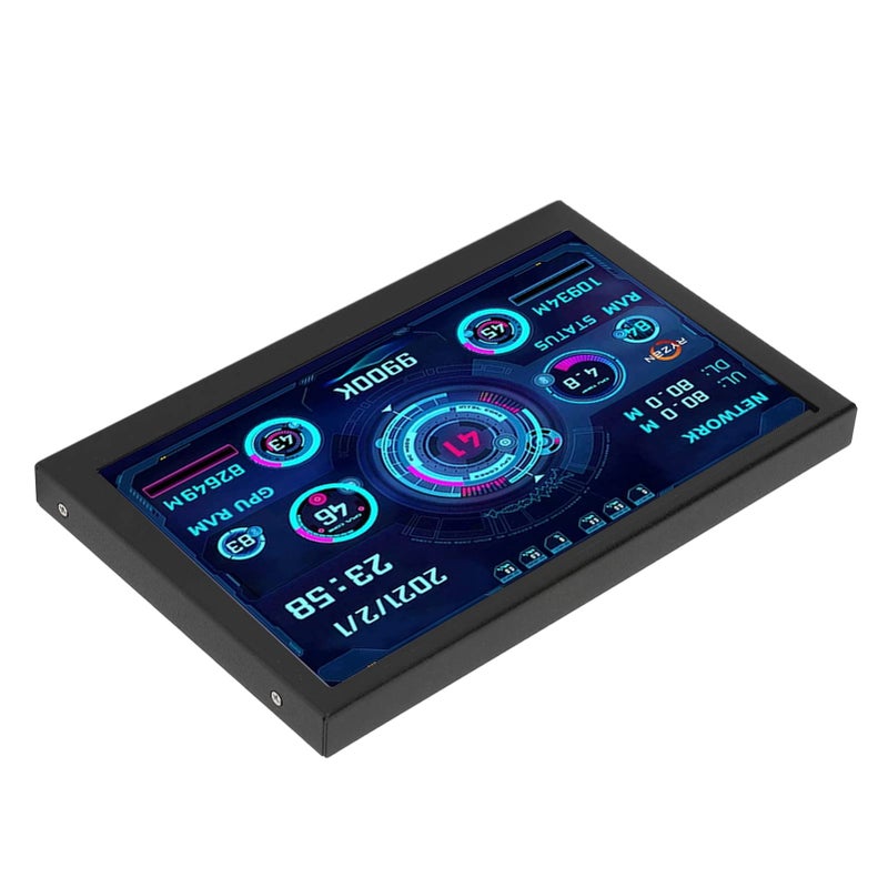 5 بوصة مراقب درجة حرارة وحدة المعالجة المركزية للكمبيوتر بمنفذ USB C دقة 800x480 يدعم Aida64 تغيير سمة التصميم - Image 5