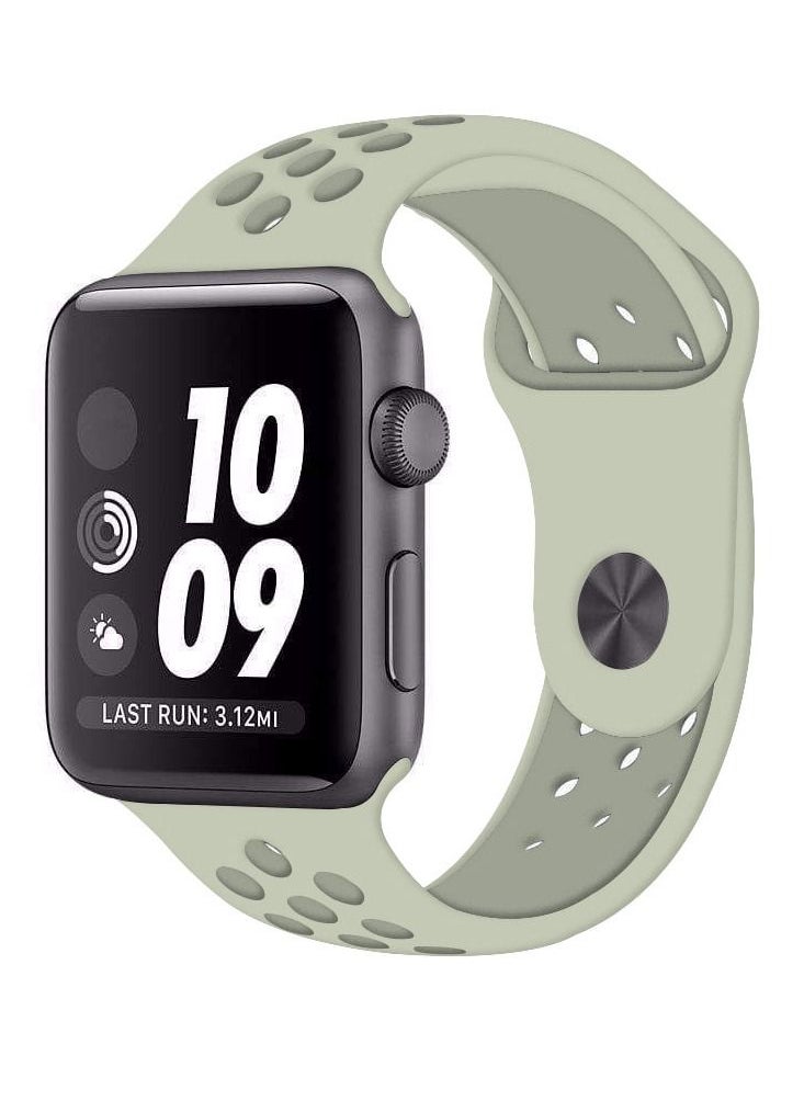 CATANES - Apple Watch 41mm / 40mm / 38mm Replacement Band Silicone Strap Sport Wrist Band Replacement Smart Watch Band Grey - Image 1