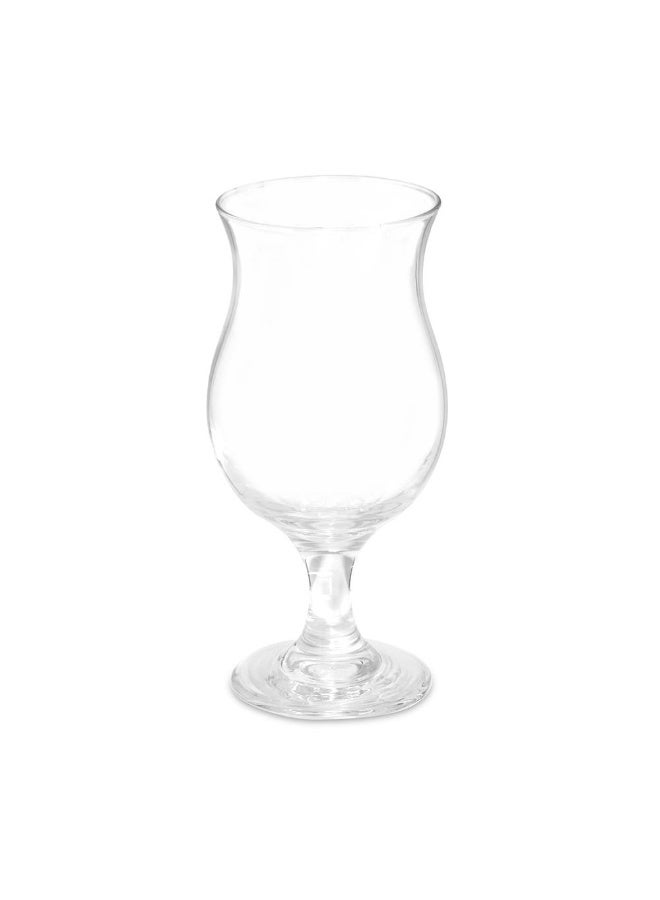 Borgonova 6- Pieces St.Tropez Beer Stem Glass Set, Clear - 340Ml