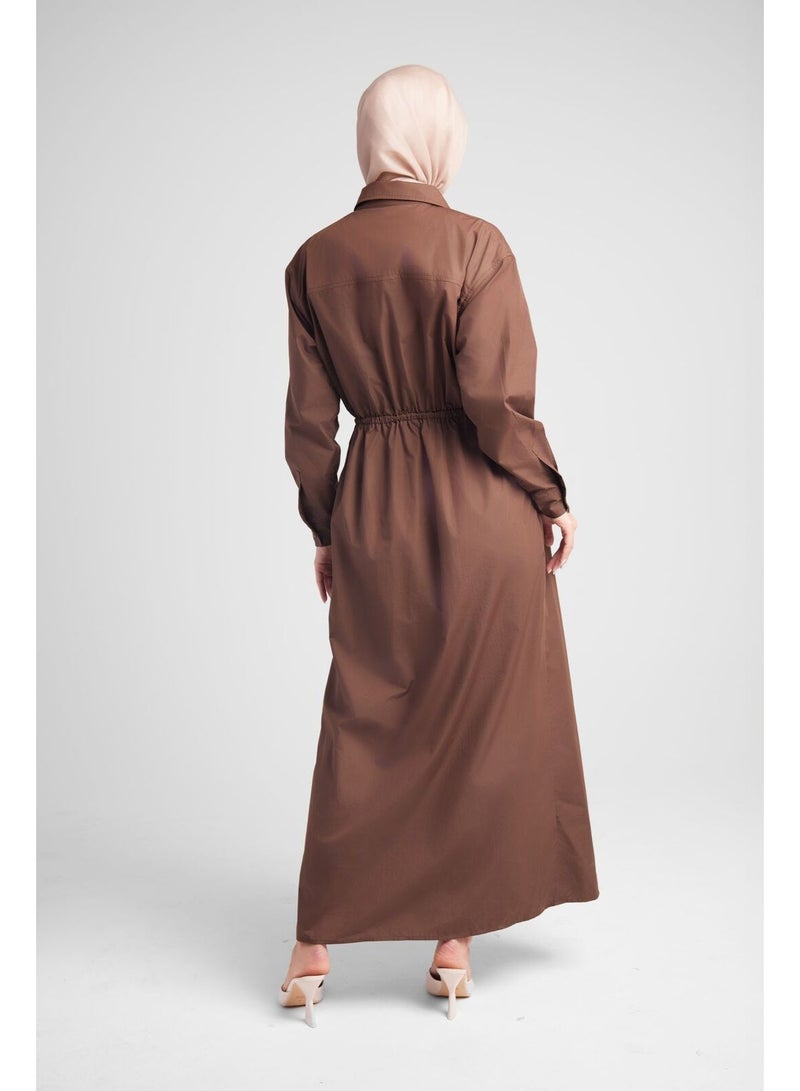 Hijab House Bronze Relaxed Shirt Dress - Image 3