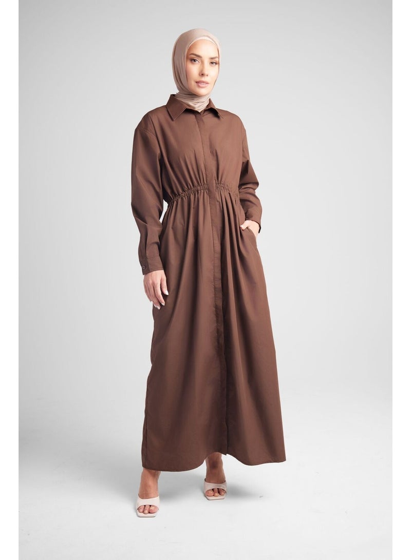 Hijab House Bronze Relaxed Shirt Dress - Image 1