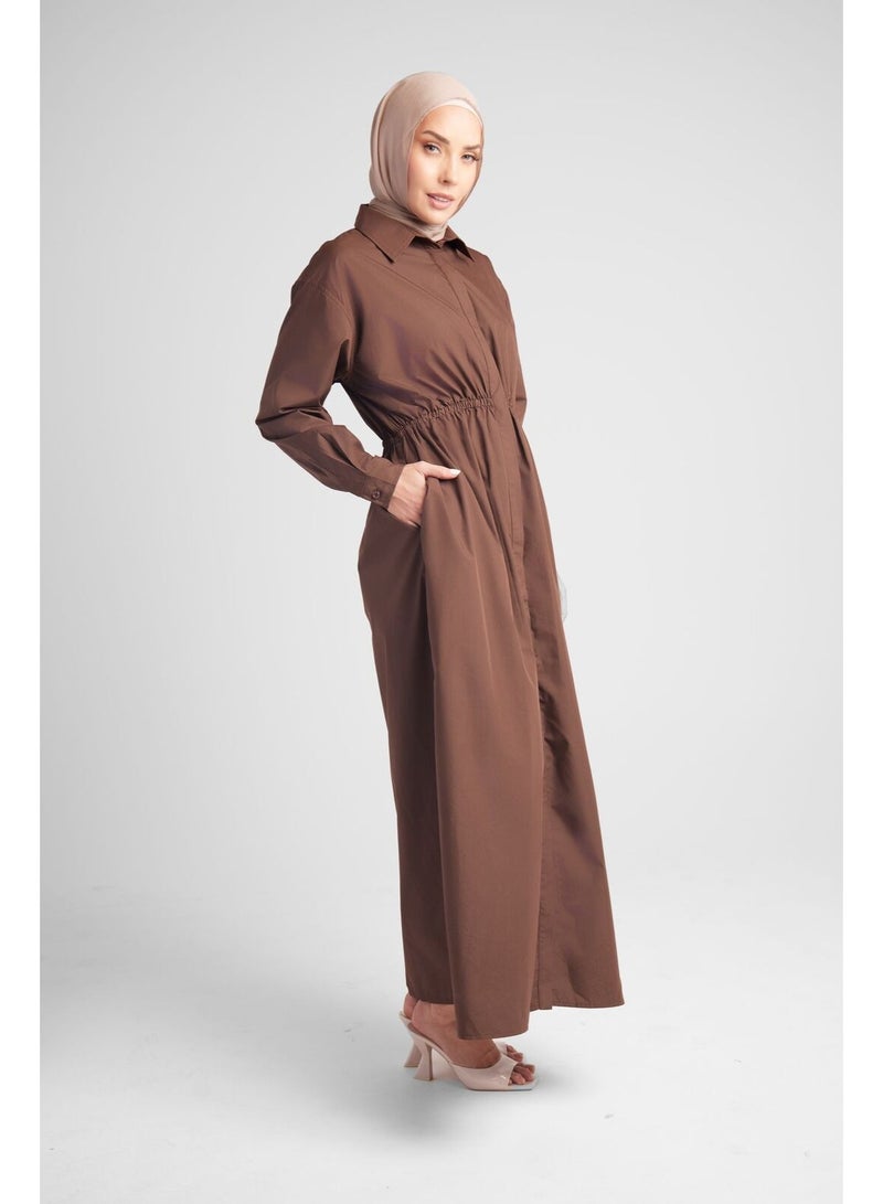 Hijab House Bronze Relaxed Shirt Dress - Image 4