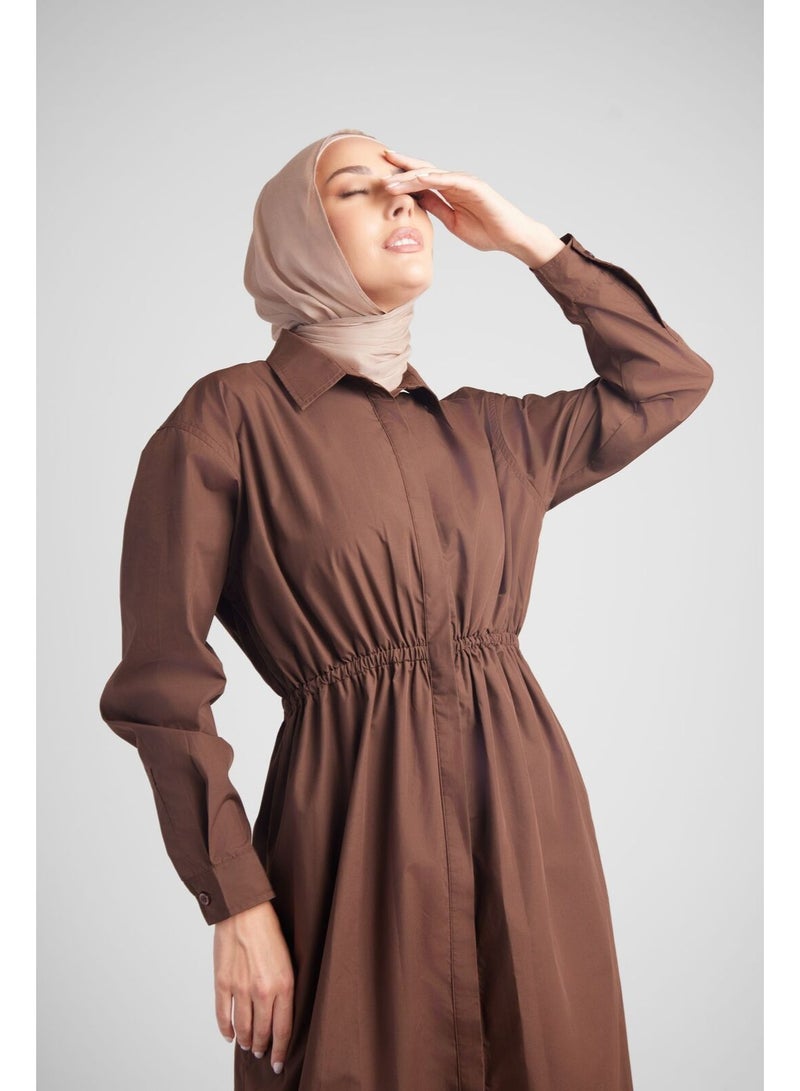 Hijab House Bronze Relaxed Shirt Dress - Image 5