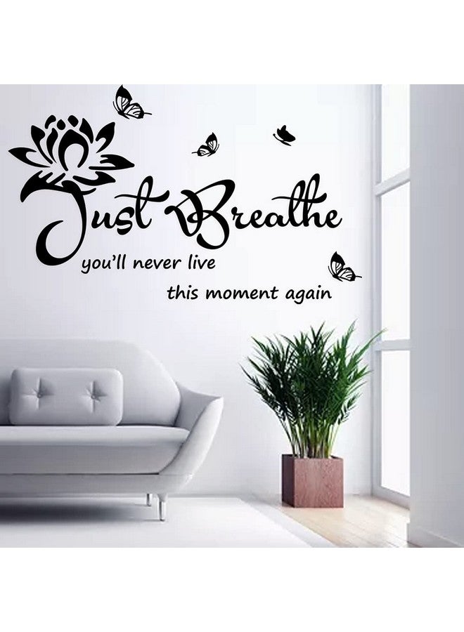 Casa Decor Vinyl Wall Stickers Wall Decor for Living Bedroom Room Yoga Relaxing Nursery House Wall Decals Quotes Inspirational Just Breathe Art Decor Home Decoration. - Image 5
