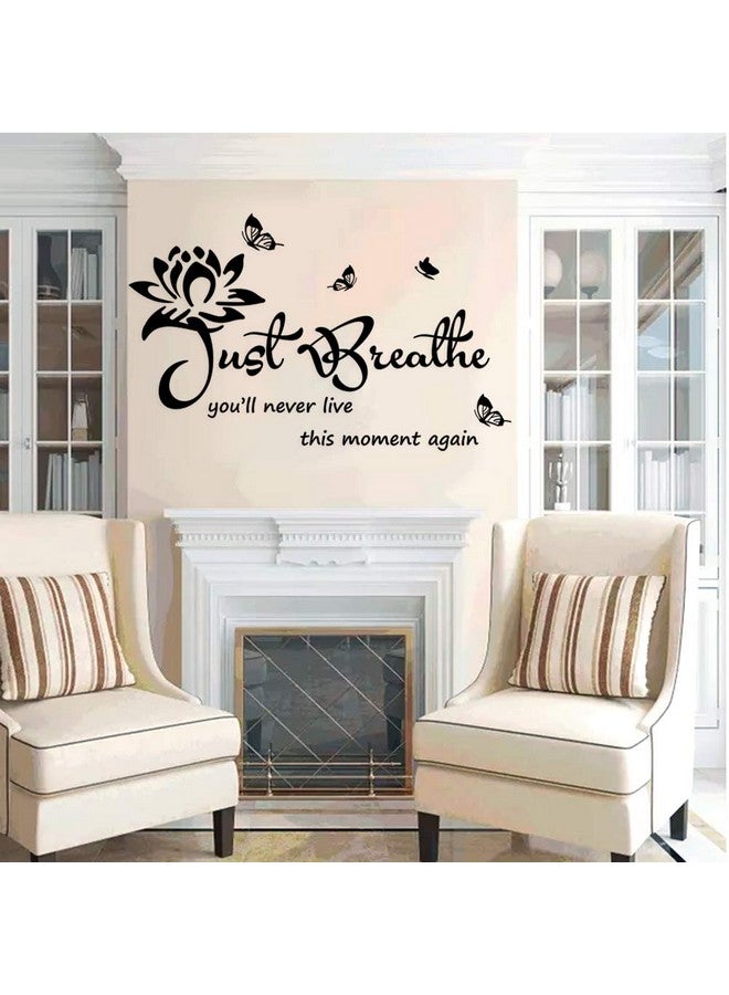 Casa Decor Vinyl Wall Stickers Wall Decor for Living Bedroom Room Yoga Relaxing Nursery House Wall Decals Quotes Inspirational Just Breathe Art Decor Home Decoration. - Image 2