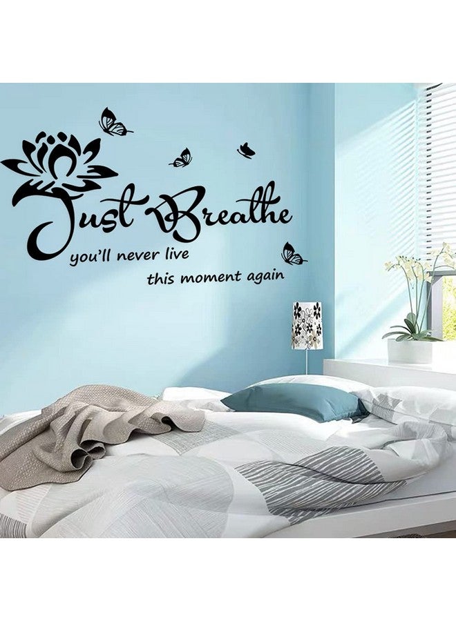 Casa Decor Vinyl Wall Stickers Wall Decor for Living Bedroom Room Yoga Relaxing Nursery House Wall Decals Quotes Inspirational Just Breathe Art Decor Home Decoration. - Image 4