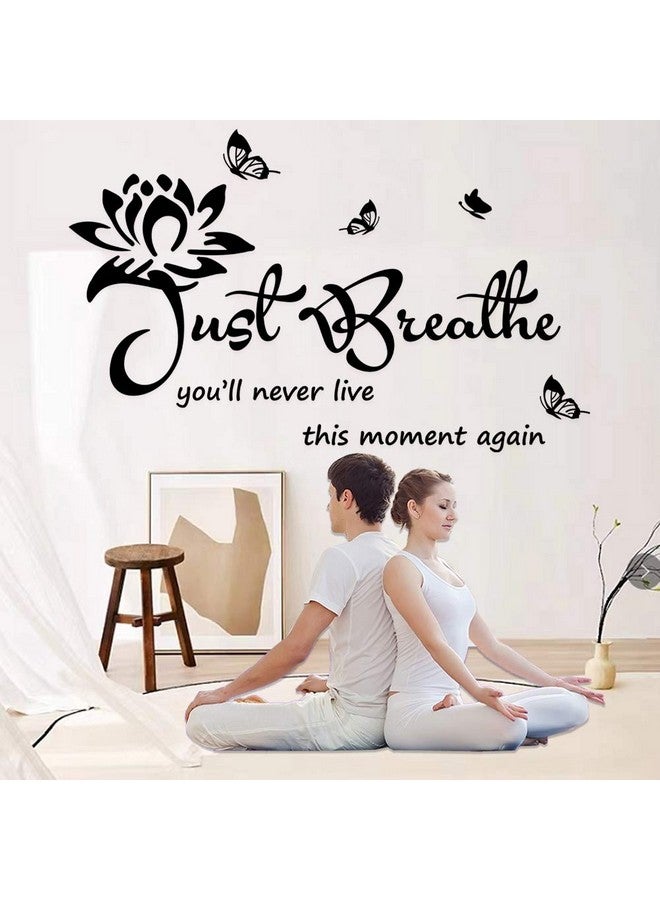 Casa Decor Vinyl Wall Stickers Wall Decor for Living Bedroom Room Yoga Relaxing Nursery House Wall Decals Quotes Inspirational Just Breathe Art Decor Home Decoration. - Image 3
