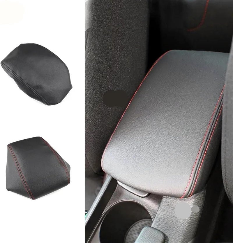 QASULER Microfiber Leather Armrest Cover for Peugeot 308 - Image 4