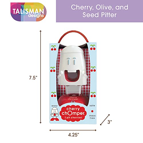 Talisman Designs Cherry Pitter | Family Friendly Kitchen Tools | Fun & Functional Cherry Chomper | Olive & Cherry Seed Picker for Kids | Gift Item - Image 3