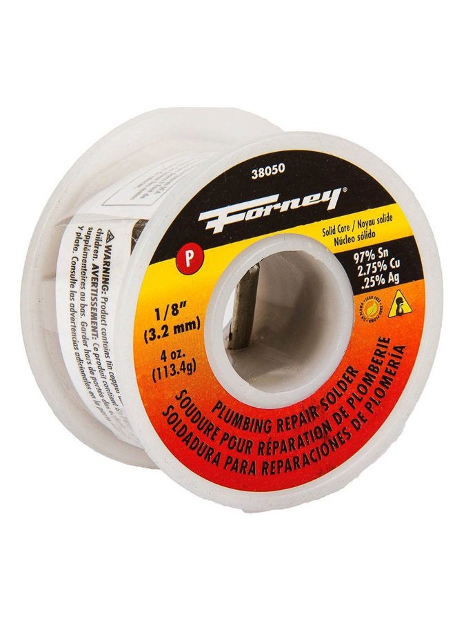 38050 Solder LF Solid 1/8", 4 oz.,Silver