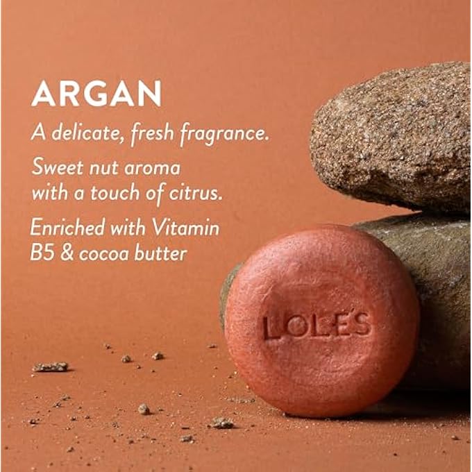 LOLE'S PREMIUM ARGAN SHAMPOO BAR FOR HAIR, 100G (3.5 OZ) - ALL NATURAL VEGAN ORGANIC DAILY USE (ARGAN OIL), CONTAINS VITAMINS, HEALTHY - Image 3