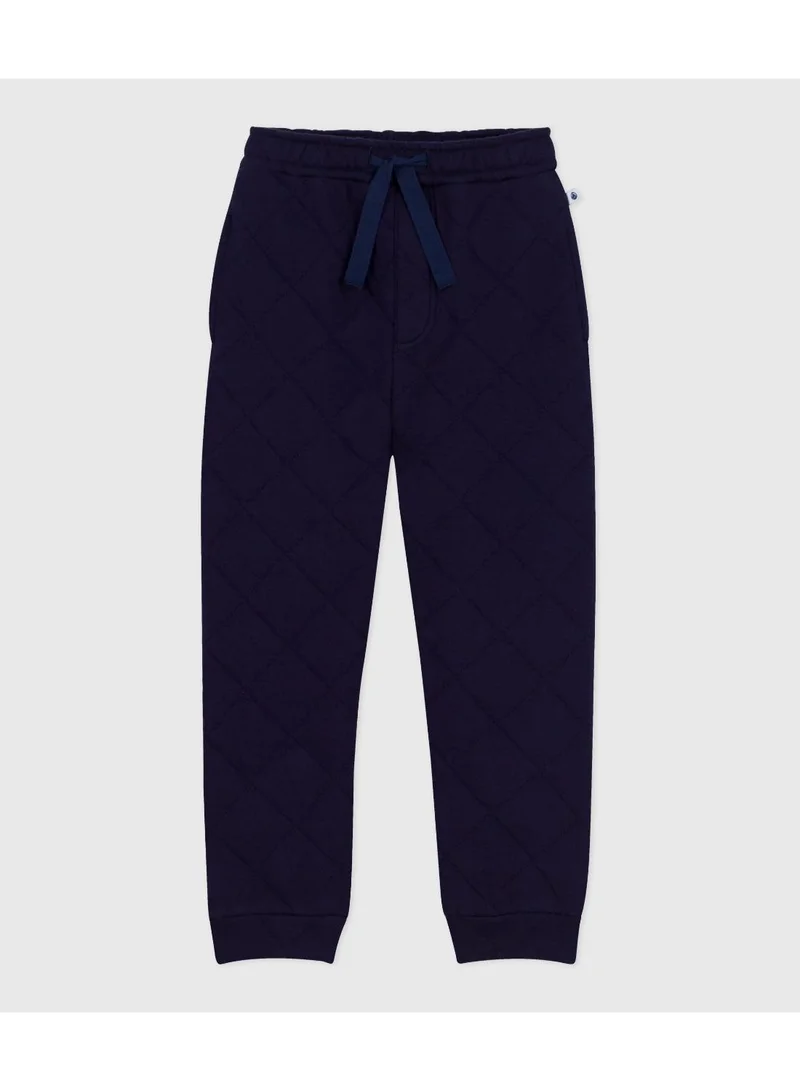 Petit Bateau Children's jogging bottoms in plain cotton