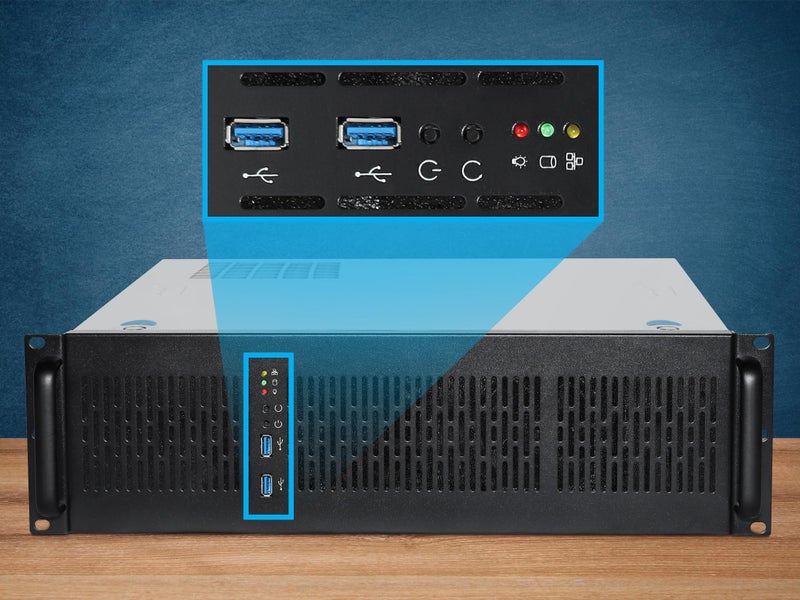 Rosewill 3U Server Chassis Rackmount Case | 6 x 3.5 Bays | E-ATX Compatible | 2 x 80mm Fans | 2 x USB 3.0 | RSV-Z3200U - Image 5