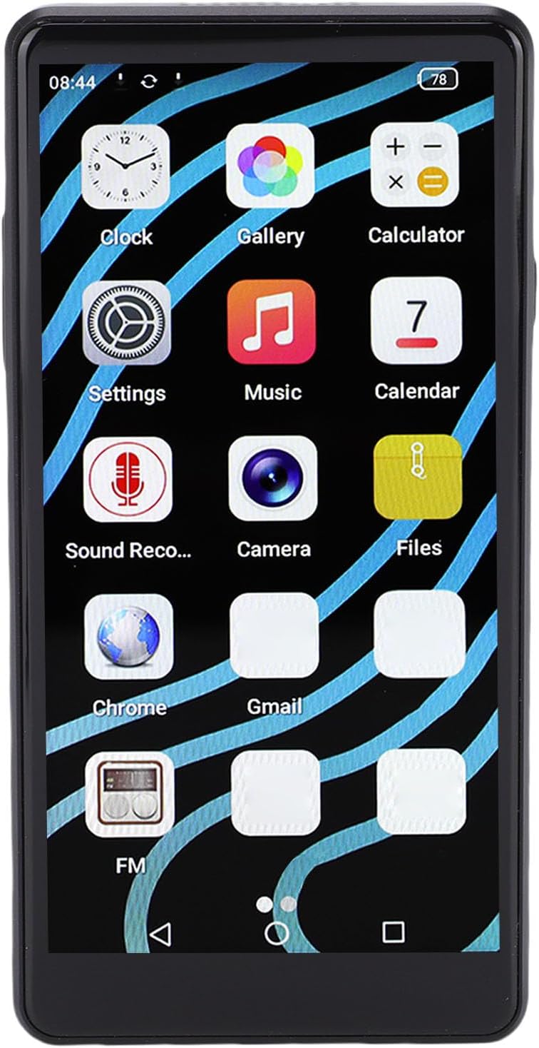 Zunate 64GB MP3 Player with Bluetooth and WiFi, 12, 4.99 Inch HD Touchscreen, MP4 Music Player with 16MP Camera, Parental Control, Black - Image 1