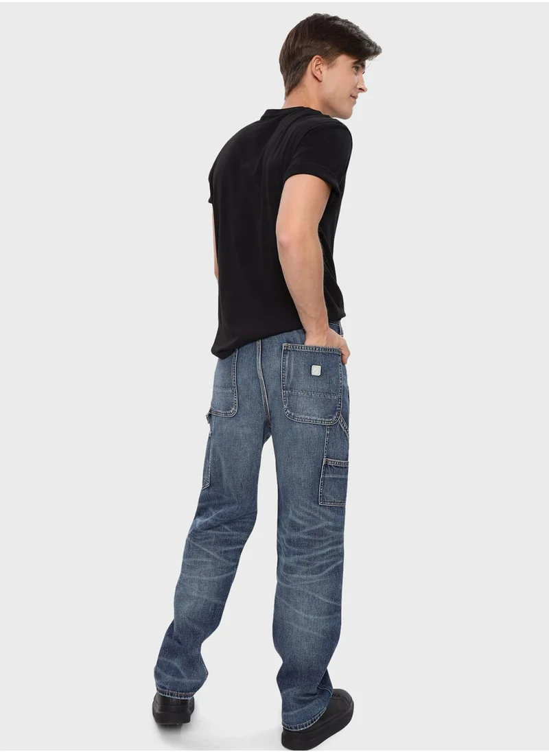 American Eagle Mid Wash Straight Fit Jeans