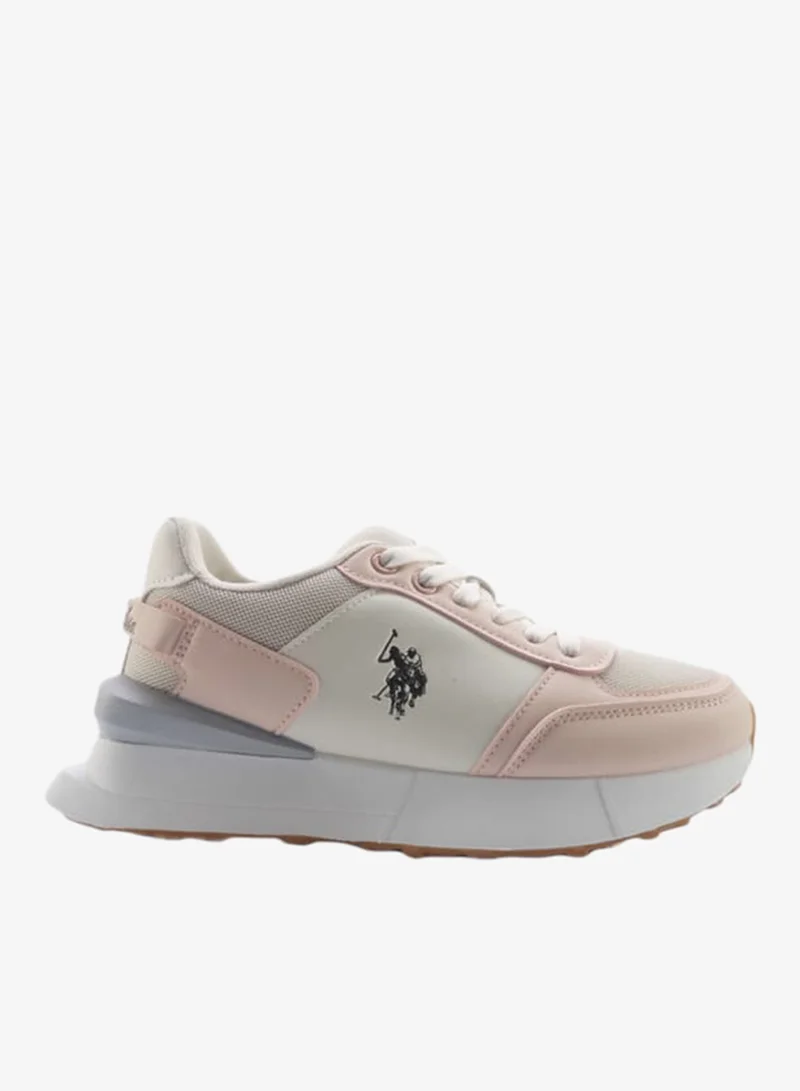 Women's Panelled Lace-Up Sneakers