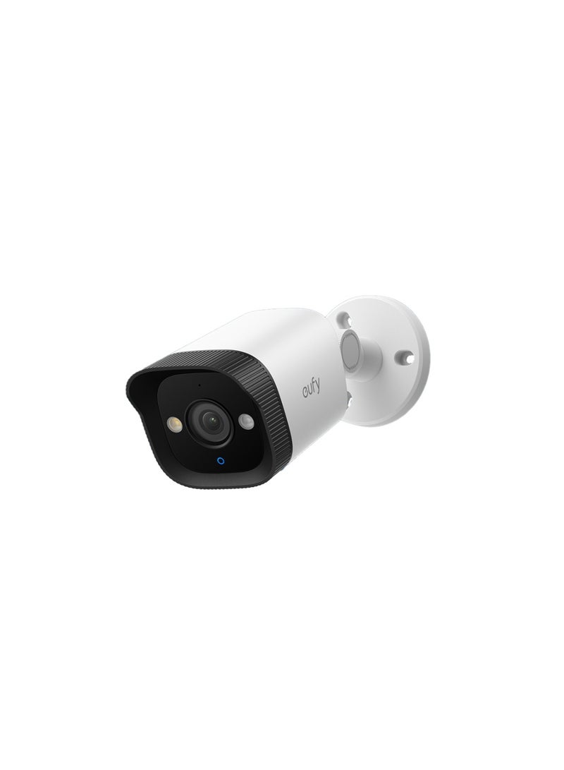 eufy Security PoE Bullet CCTV Camera E40 Add-On, Wired Outdoor Surveillance, 4K UHD, 122° FOV, F1.6 Colour Night Vision, 24/7 Recording, Person/Vehicle/Pet AI Detection, Red & Blue Lights, IP67 - Image 1