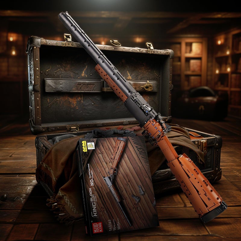 Mould King 14016 Double-barreled Shotgun Building Block, 1015 PCS Military Weapon Building Set, Simulation Blaster Collectible Gun Model - Image 2