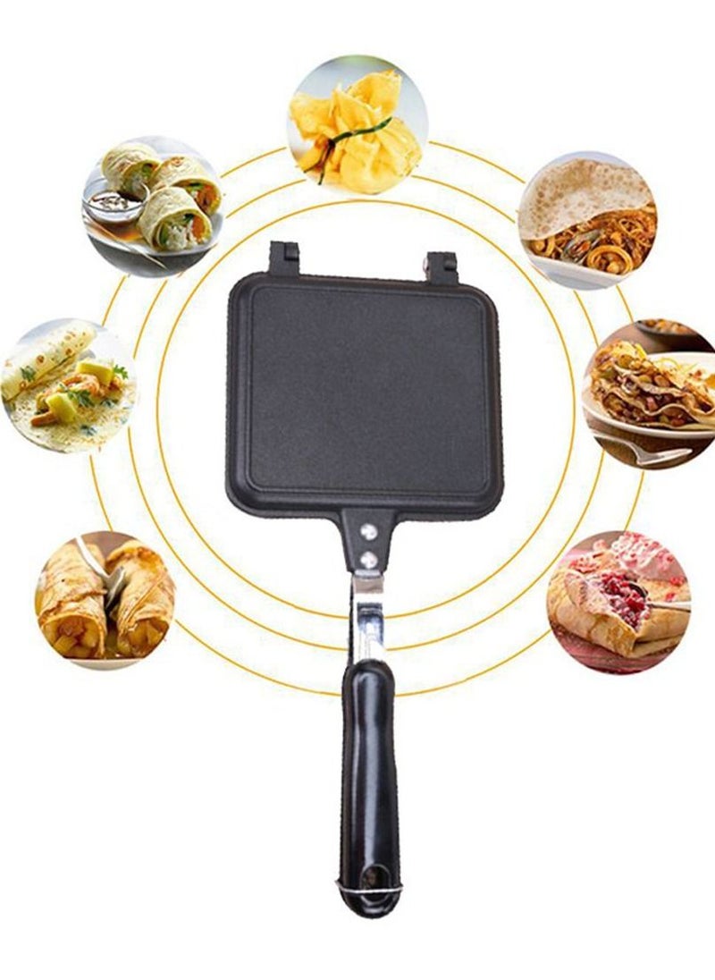 Generic - Double-Sided Frying Pan, Double-Sided Grill Pan Non-stick Frying Pan Waffle Maker for Cake Toast Sandwich, - Image 1