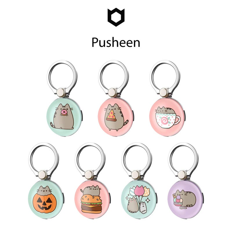 iFace x Pusheen Licensed Series Universal Smartphone Ring Holder Accessory for Girls/Women - Cute Stick-On Phone Attachment for iPhone, Samsung Galaxy, etc. - Pusheen and Stormy Holding Balloons - Image 5