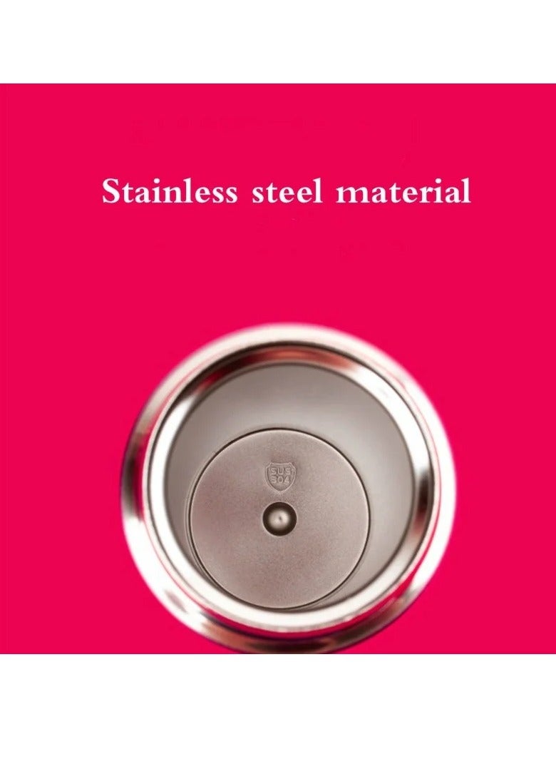 AROAQ زجاجة فراغية من الفولاذ المقاوم للصدأ، ترمس خارجي غير قابل للانزلاق، زجاجة ماء سفر متينة وموثوقة، كوب معزول سهل الحمل للسفر في الهواء الطلق، (بني داكن) - Image 3