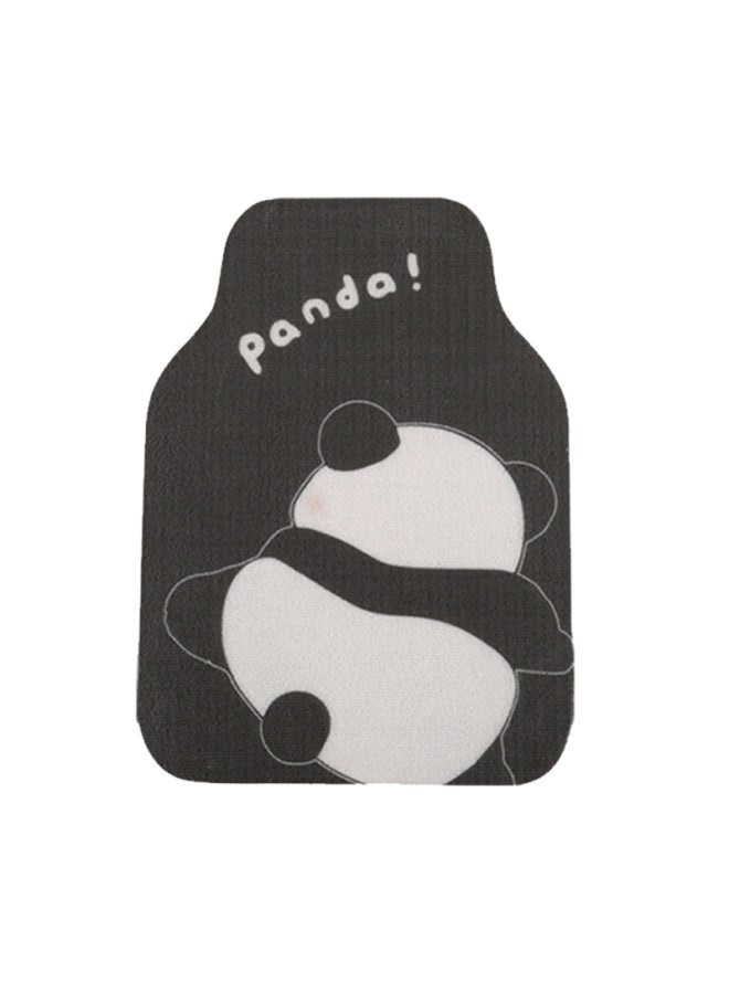Car Mat Silk Ring Universal Full Surrounding Fixed Sticker Cute Cartoon Girl Thickened Non-Slip Car Mat Carpet-Color:[bold, Thickened And Wear-resistant Model] Back Panda - 1 Piece In The Front Row (limited To Purchase)  - Image 1