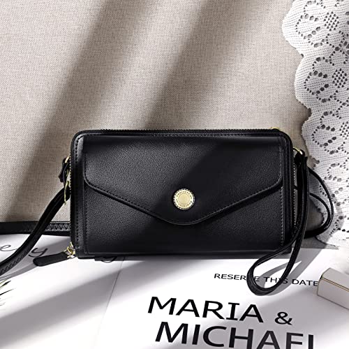 Peacocktion Wallet for Women, Travel Crossbody Bags for Women, Wristlet Purses for Womens with Phone Pocket Zipper - Image 4