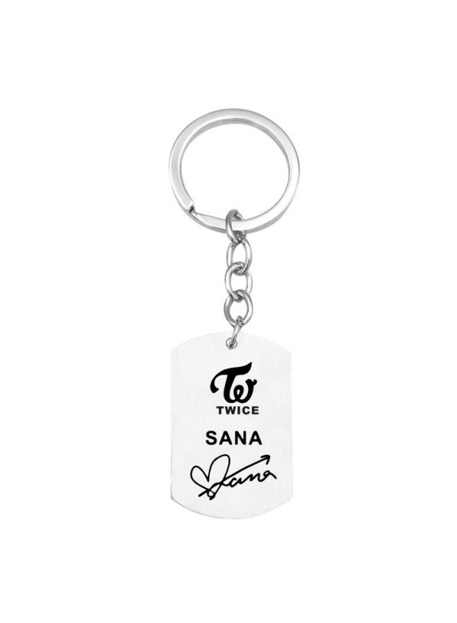 GR Hot European And American Style Kpop Twice Keychain Key Ring Chaverio Llavero Simple And Fashionable - Image 1