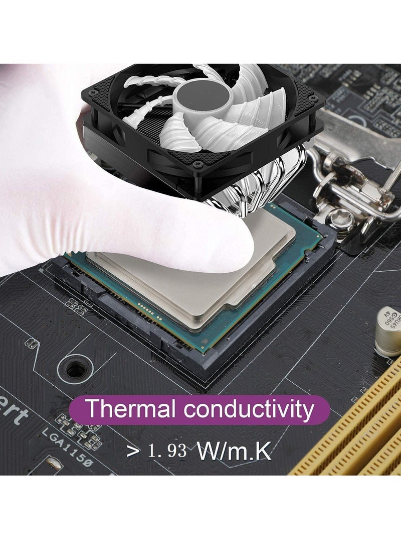 KASTWAVE 50Pcs CPU Thermal Heatsink Paste, Heat Sink Compound, Silicone Grease Compound, Carbon Based High Performance Non-Conductive, for CPU, Consoles, Graphics Cards, Laptops, 25 Gram  - Image 3