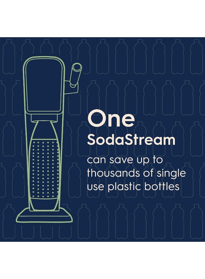 SodaStream SodaStream Art Sparkling Water Maker Bundle (White), with CO2, DWS Bottles, and Bubly Drops Flavors  - Image 2